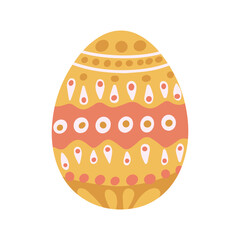 A vibrant vector illustration of an Easter egg, perfect for use in Easter projects and spring greeting cards