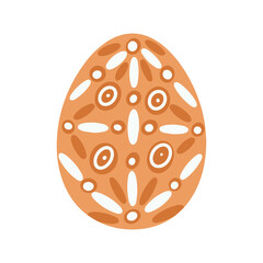 A vibrant vector illustration of an Easter egg, perfect for use in Easter projects and spring greeting cards