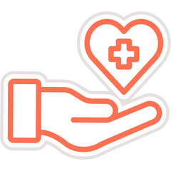 Obraz premium Health Vector Icon Design Illustration