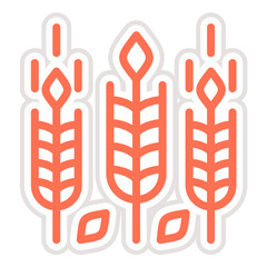 Obraz premium Wheat Vector Icon Design Illustration