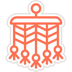 Macrame Vector Icon Design Illustration