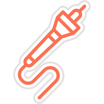 Pyrography Vector Icon Design Illustration