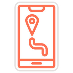 Maps Vector Icon Design Illustration