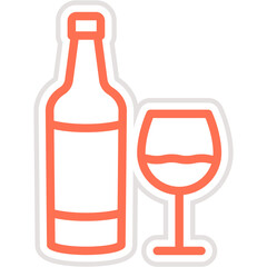 Whiskey Vector Icon Design Illustration