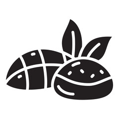 Sweet mochi glyph icon