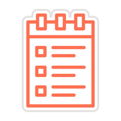 Notepad Vector Icon Design Illustration