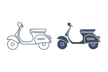 Scooter,  Linear icon and glyphicon