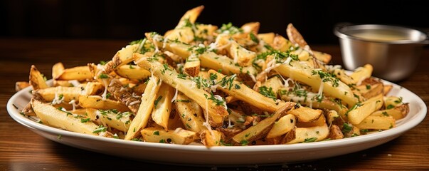 plate of truffle fries