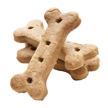 2 Dog Bone Shaped Dog Treats Stack Cross On Transparency Background PNG
