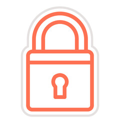 Padlock Vector Icon Design Illustration