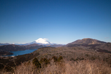 晴天の箱根から見る富士山