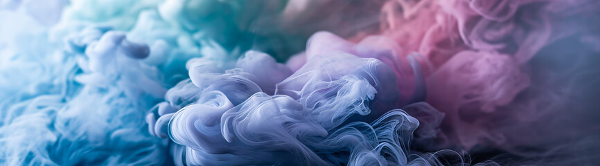 Swirls of color in a dreamlike vapor, creating an ethereal tapestry of pastel smoke