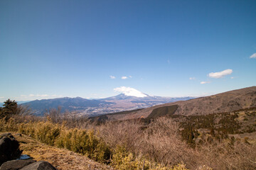 富士山の冬景色