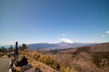 富士山の冬景色