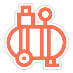 Air Compressor Vector Icon Design Illustration