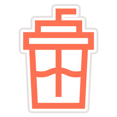 Soft Drink Vector Icon Design Illustration