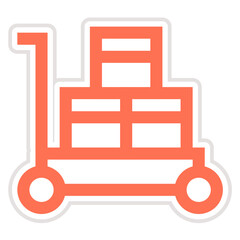 Delivery Cart Vector Icon Design Illustration