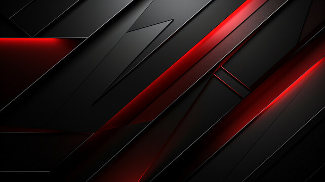 An abstract pattern of red and black, featuring a sleek and modern design