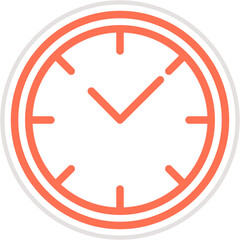 Clock Vector Icon Design Illustration