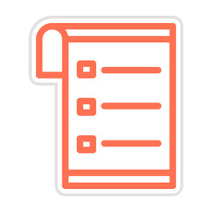 List Vector Icon Design Illustration