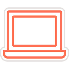 Laptop Vector Icon Design Illustration