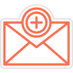 Fototapeta premium New message Vector Icon Design Illustration