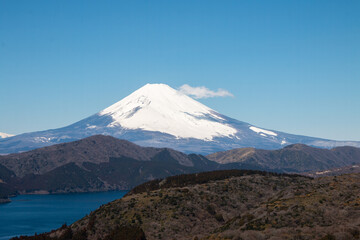 晴天の箱根と富士山