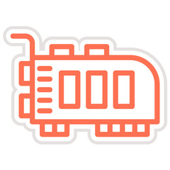 Pci Card Vector Icon Design Illustration