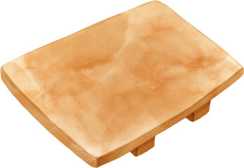 Watercolor sushi plate