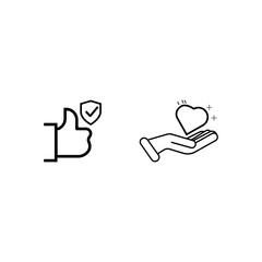 Influencers and social media marketing, thin line icon set. Outline symbol collection. Editable vector stroke.  Pixel Perfect scalable