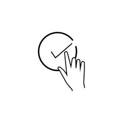 Satisfaction surveys, thin line icon set. Outline symbol collection. Editable vector stroke. Pixel Perfect scalable