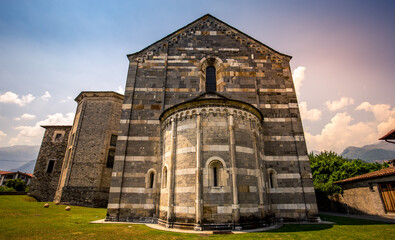 Fototapeta na wymiar Santa Maria del Tiglio church, Gravedona, italy