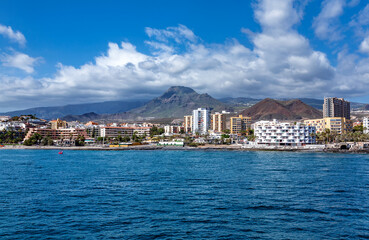 Fototapeta na wymiar Town Los Cristianos, Island Tenerife, Canary Islands, Spain, Europe.