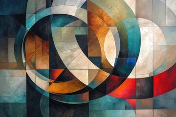 Fototapeta premium Harmonious Geometric Symphony