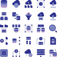 Database icon set