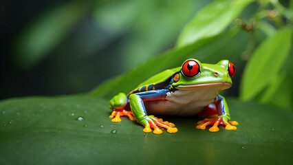 red eyed tree frog