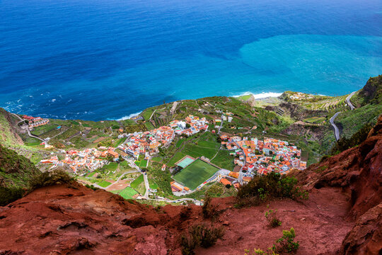 Town Agulo, Island La Gomera, Canary Islands, Spain, Europe.