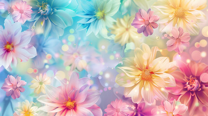 Fototapeta na wymiar Dreamy Floral background