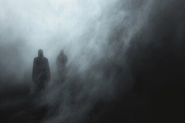Mystical Enigma: Foggy Mystery - obrazy, fototapety, plakaty