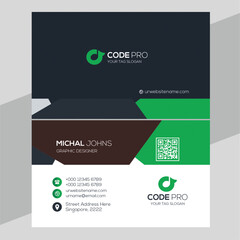Modern Unique Professional Business Card Design Template