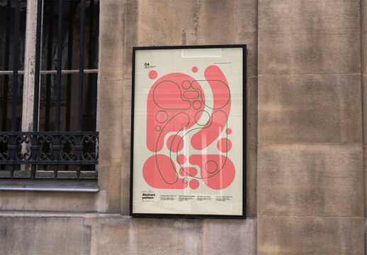 Mockup of customizable vertical sign