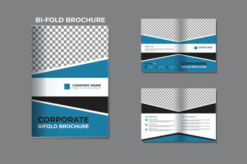 Corporate Bifold Brochure Design Template