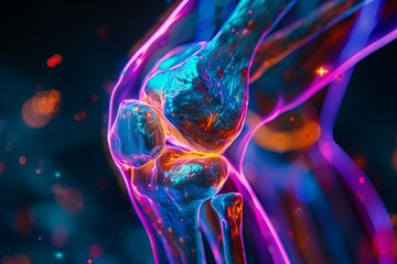Arthritis and Joint Inflammation Conceptual Artistic Image - obrazy, fototapety, plakaty
