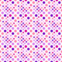 Seamless circle pattern background - colorful geometrical abstract vector graphic design
