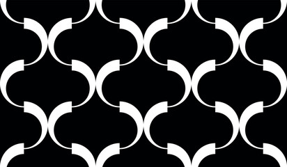 Dikişsiz geometrik zincir deseni. Vektör illüstrasyonu.	