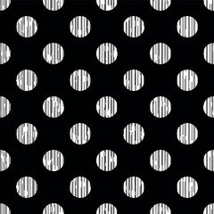 Seamless  geometric polka dot pattern. Vector Illustration	