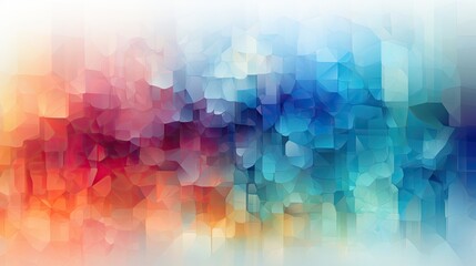 abstract background with blue, red, orange and yellow polygons