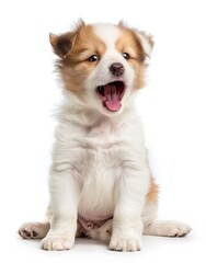 Joyous Golden Retriever Puppy with a Contagious Smile - Generative AI