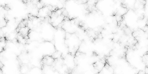 White marble texture Panoramic background. Natural stone Marble white background wall surface black seamless pattern wallpapers Wall tiles and floor tiles slab surface with high resolution design.