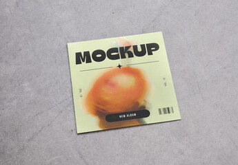 Mockup of customizable LP vinyl record album cover